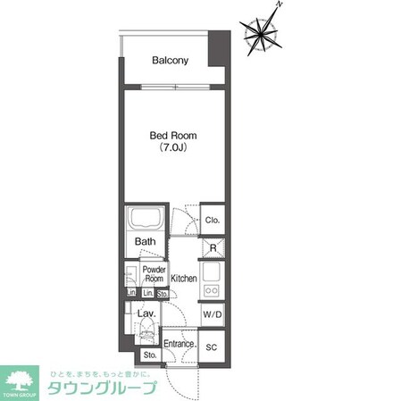 ミリアレジデンス日本橋人形町の物件間取画像